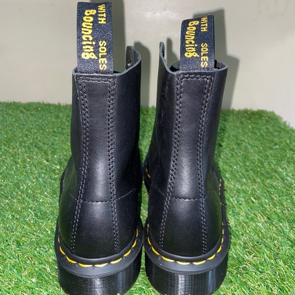 Dr. Doc Martens 1460 Pascal Ziggy Black Leather Combat Boots Men’s 7 | Women’s 8 main image 6